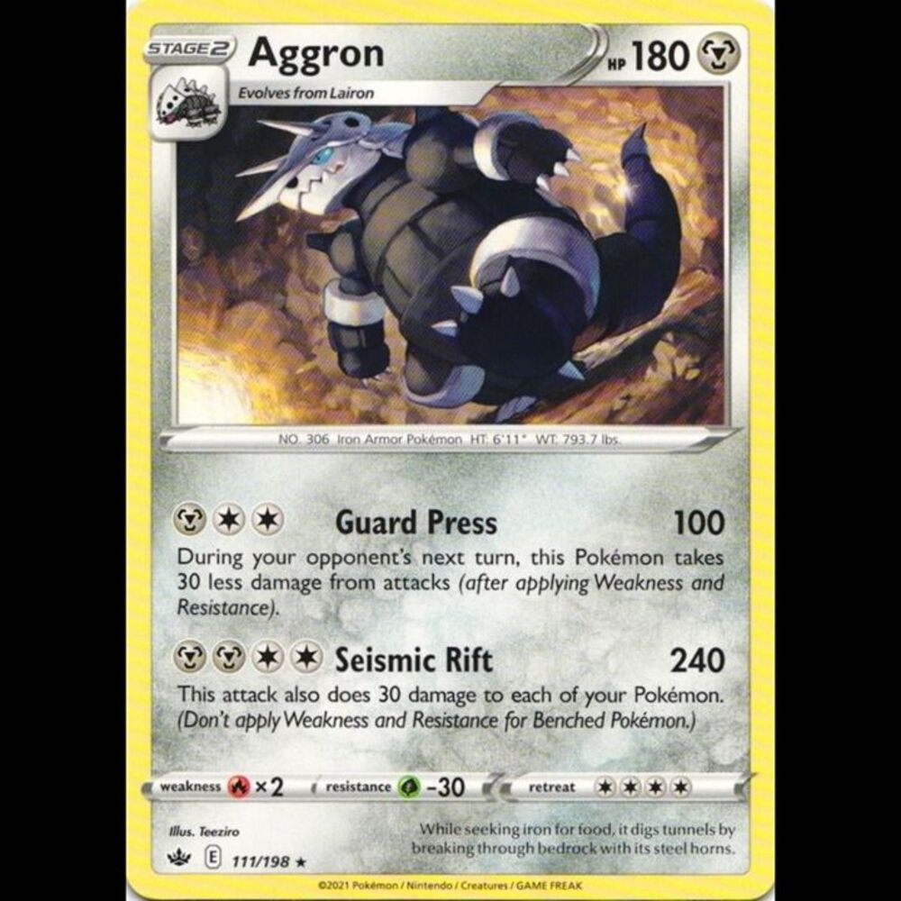 Aggron #111 Pokemon Chilling Reign